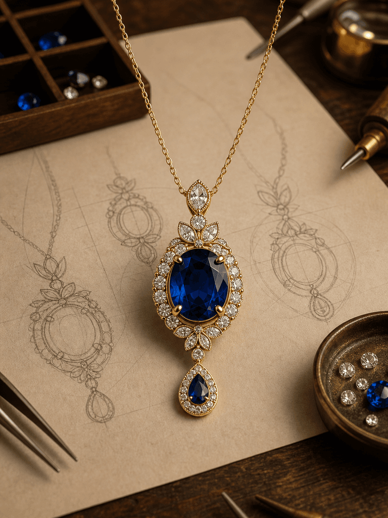 Bespoke Sapphire Pendant